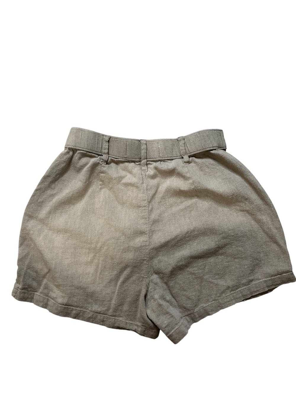 Hollister Ultra High-Rise Linen Blend Shorts XS Beige Khaki Casual Summer - Picture 4 of 5